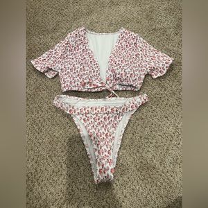 Floral Sleeve Bikini